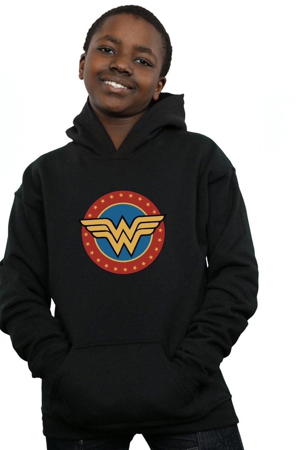 

Толстовка с круглым логотипом Wonder Woman DC Comics, черный