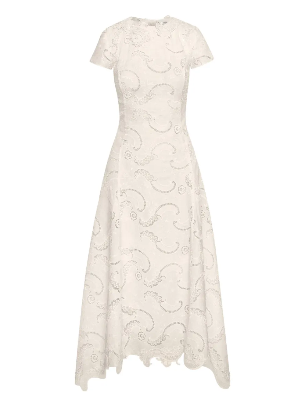 

Кружевное платье Oscar de la Renta, белый