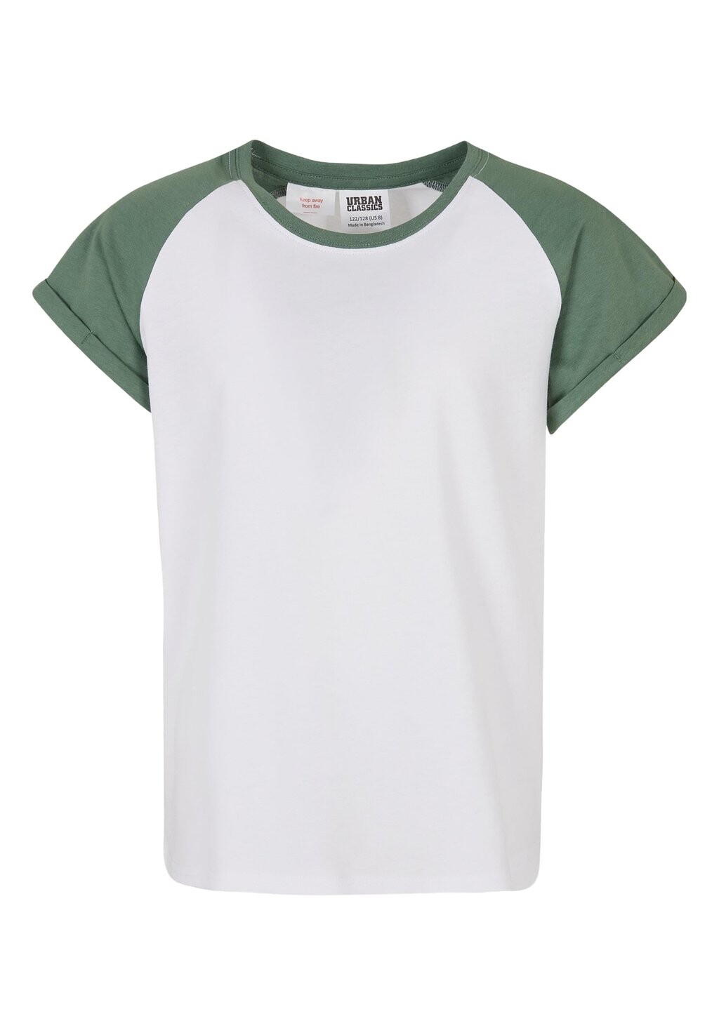 

Футболка с принтом Contrast Raglan Urban Classics, цвет white salvia