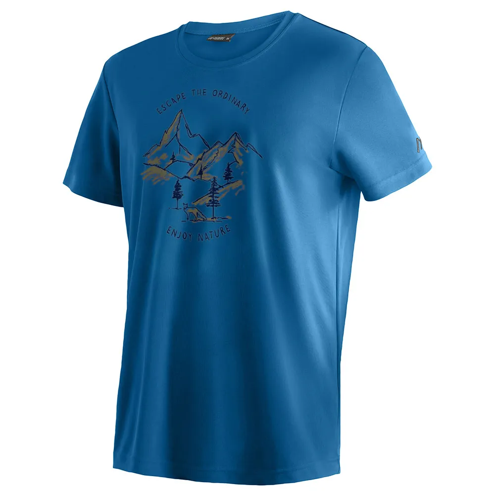 

Футболка с коротким рукавом Maier Sports Dieter Print, синий