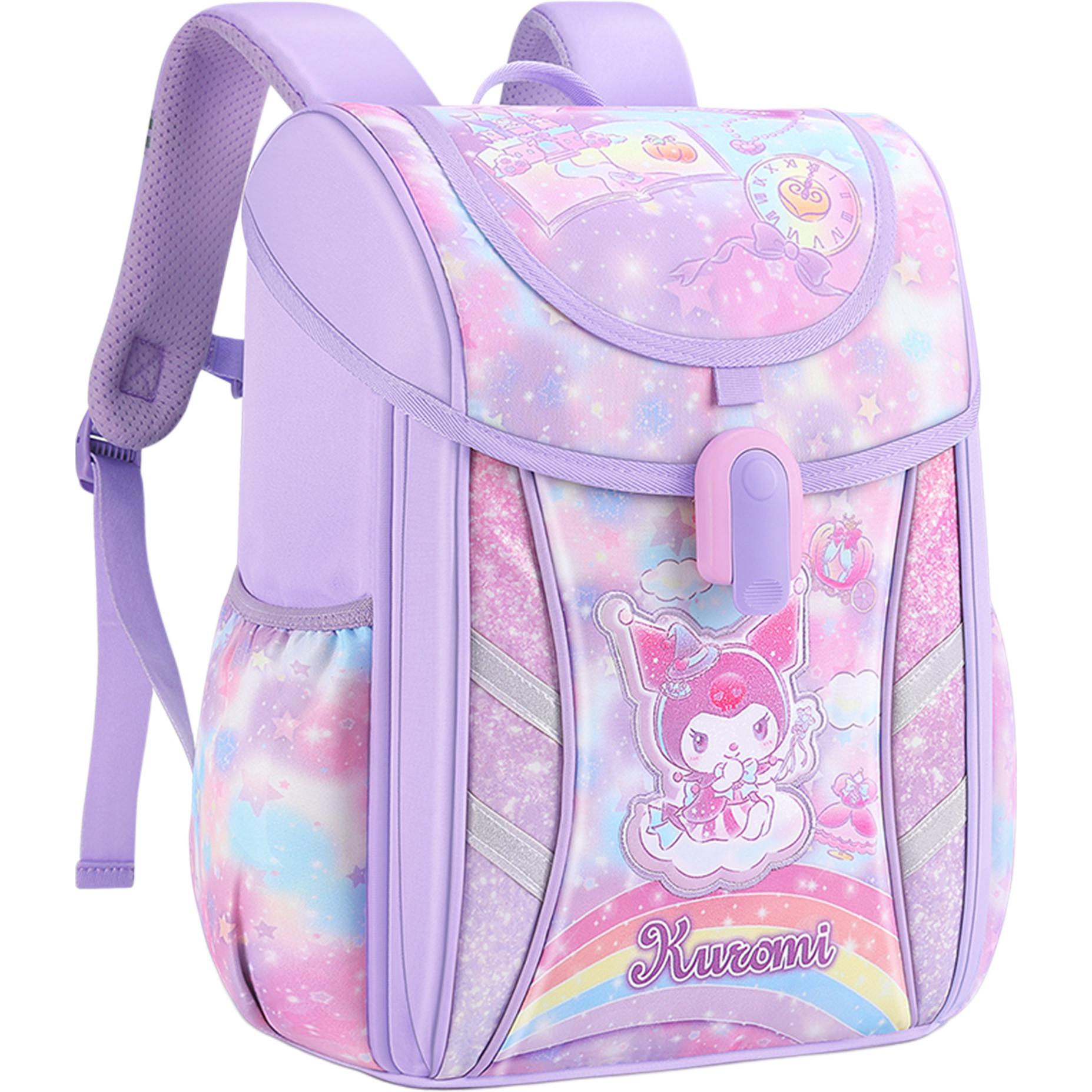 

Sanrio Куломи Полиэстер Студенческая Сумка Женская Фиолетовая, Kuromi Purple