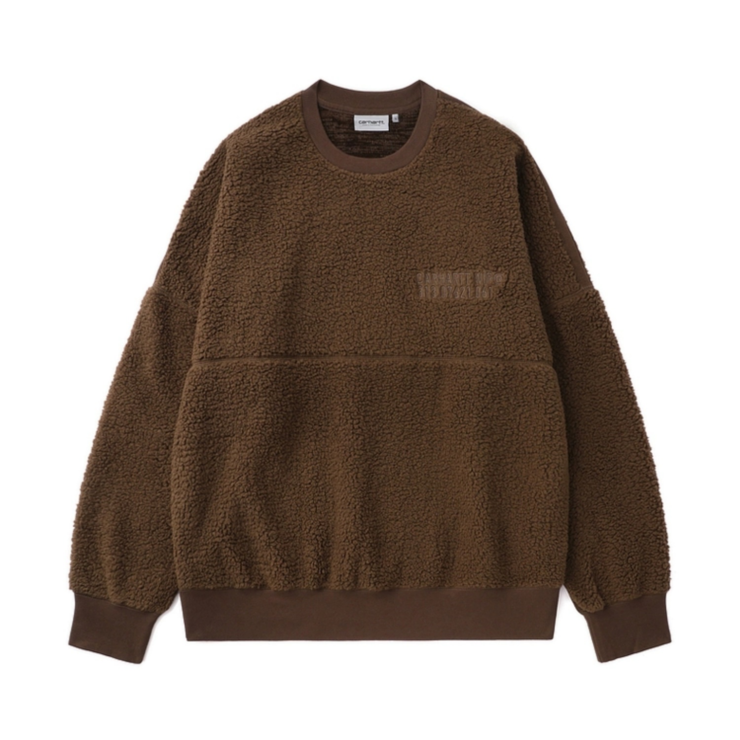 

Вышитая флисовая толстовка Carhartt WIP, Coffee, Коричневый, Вышитая флисовая толстовка Carhartt WIP, Coffee