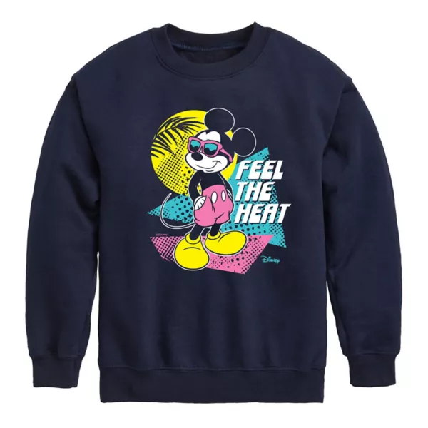

Микки Маус флисовая толстовка для мальчиков 8-20 лет с принтом Feel the Heat Disney, синий