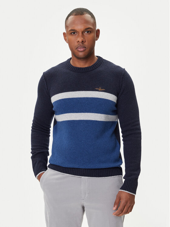 

Свитер regular fit 252MA1609UL00924 Aeronautica Militare, синий