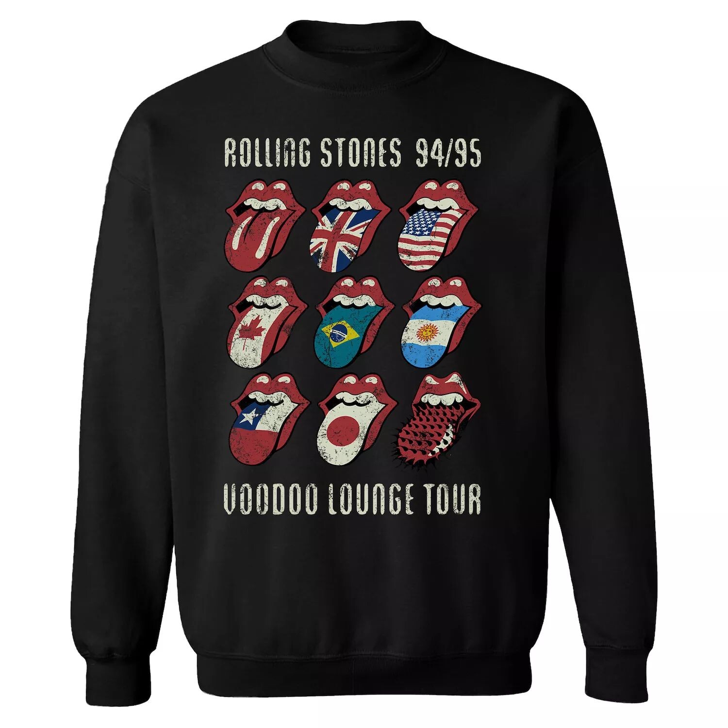 

Мужской свитшот Rolling Stones Voodoo Tongues Licensed Character