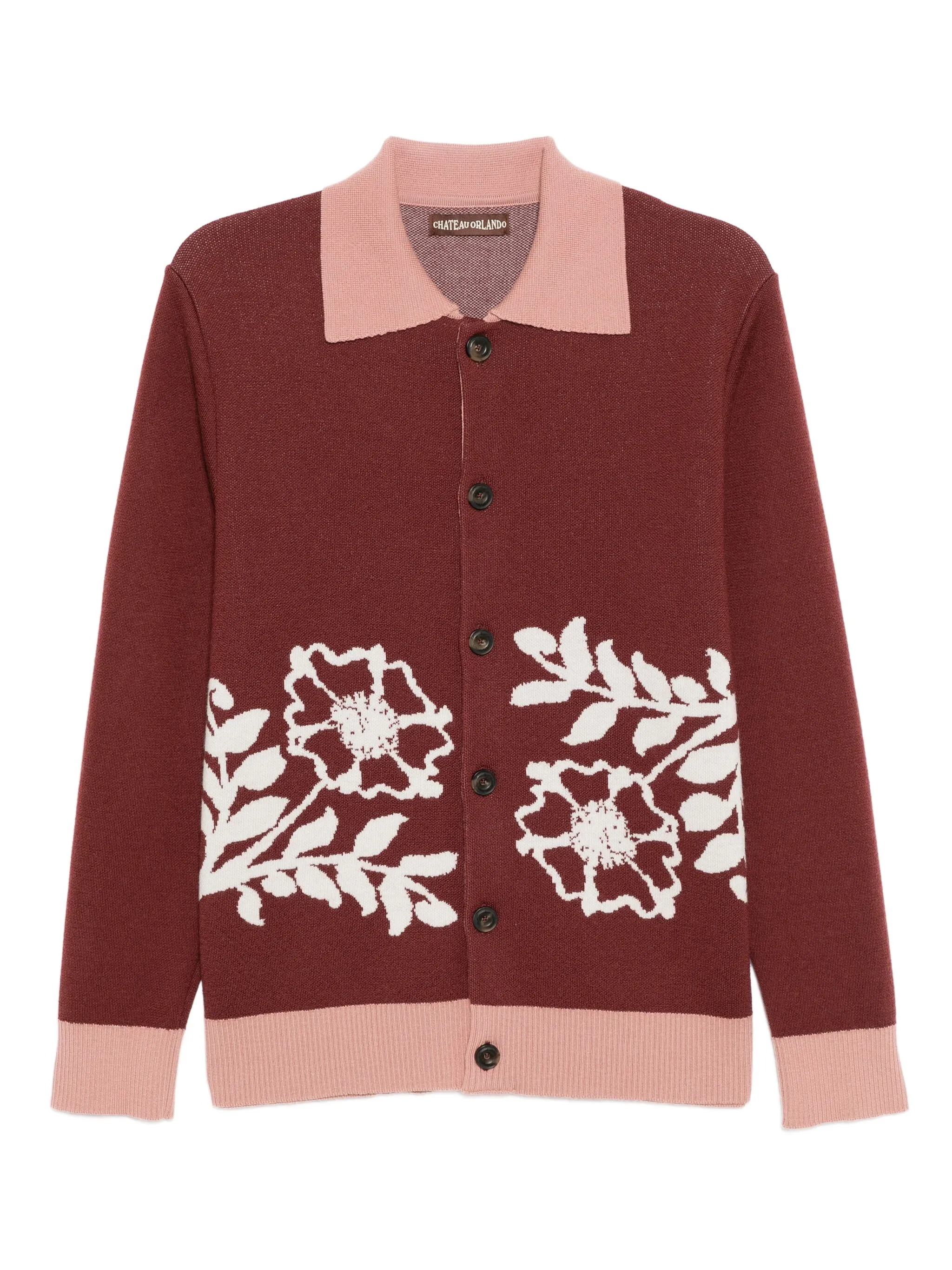 

Кардиган с воротником поло Chateau Orlando, красный