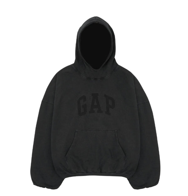 

Толстовка engineered by balenciaga dove hoodie washed 'black' Yeezy Gap, черный