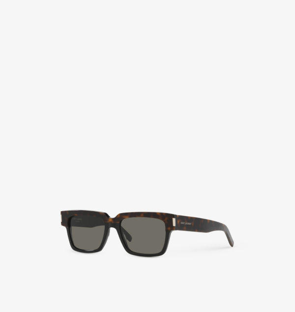 Солнцезащитные очки Ys000617 sl 732 vadim в прямоугольной оправе из ацетата Saint Laurent, коричневый — фото 2