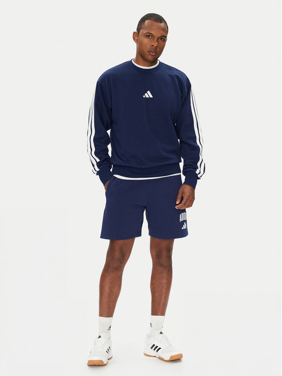 Толстовка обычного кроя Essentials 3-Stripes JE6307 Adidas, синий — фото 2