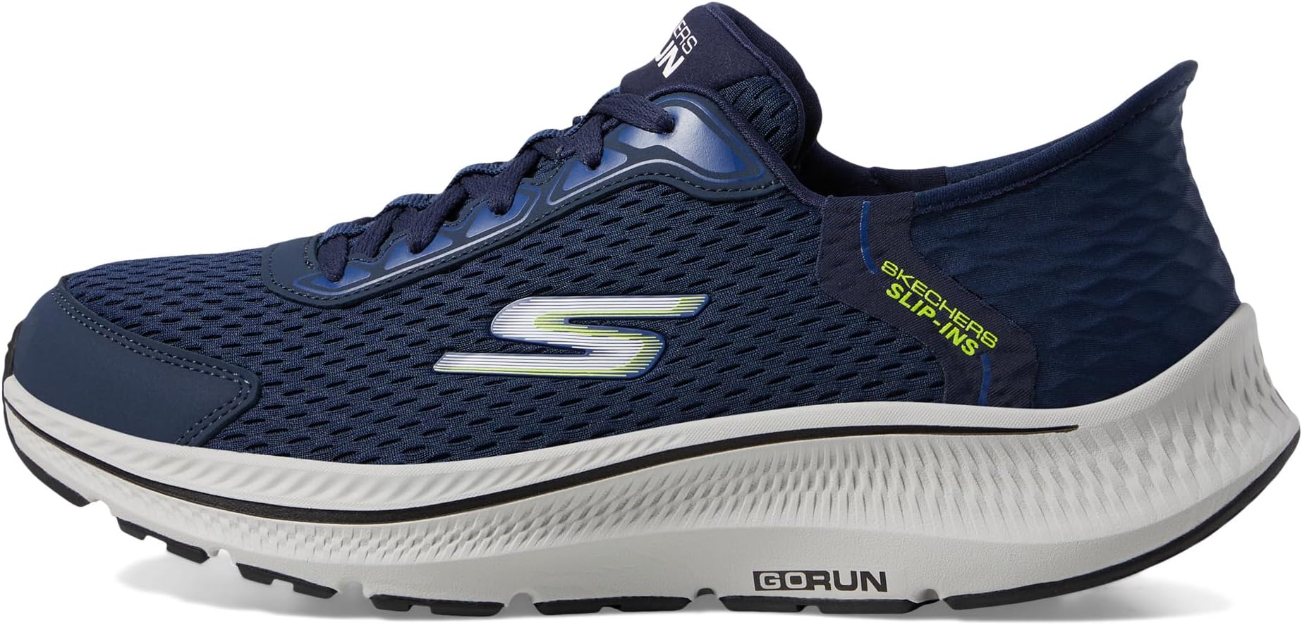 Кроссовки SKECHERS Go Run Consistent 2.0 - Empower Hands Free Slip-Ins, Navy — фото 4