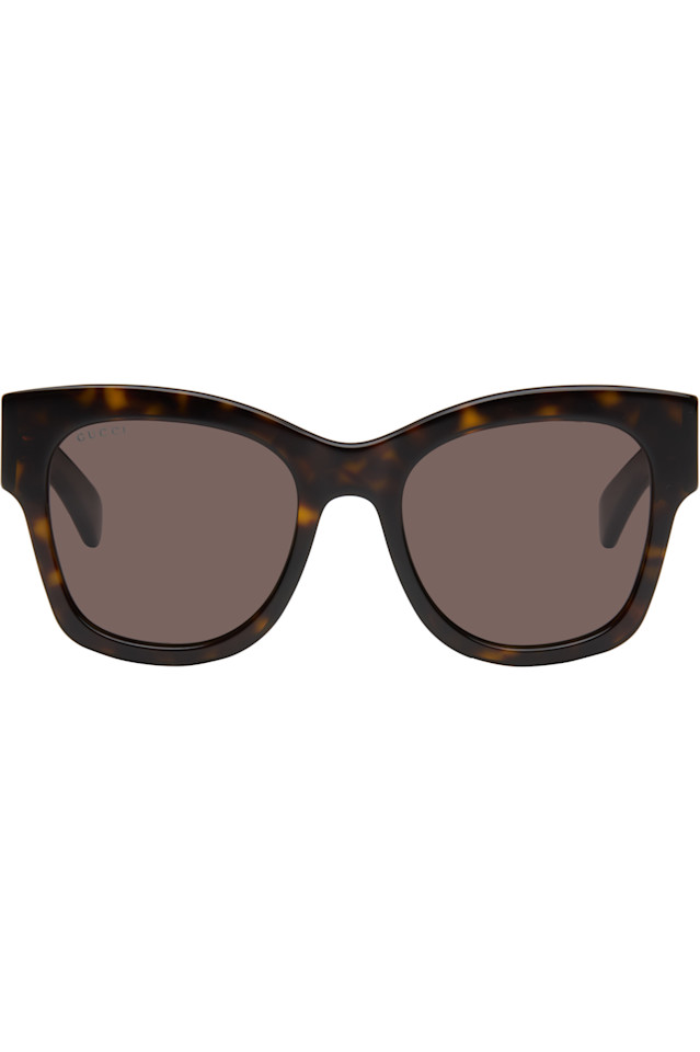 

Солнцезащитные очки Butterfly frame Gucci, цвет dark tortoiseshell