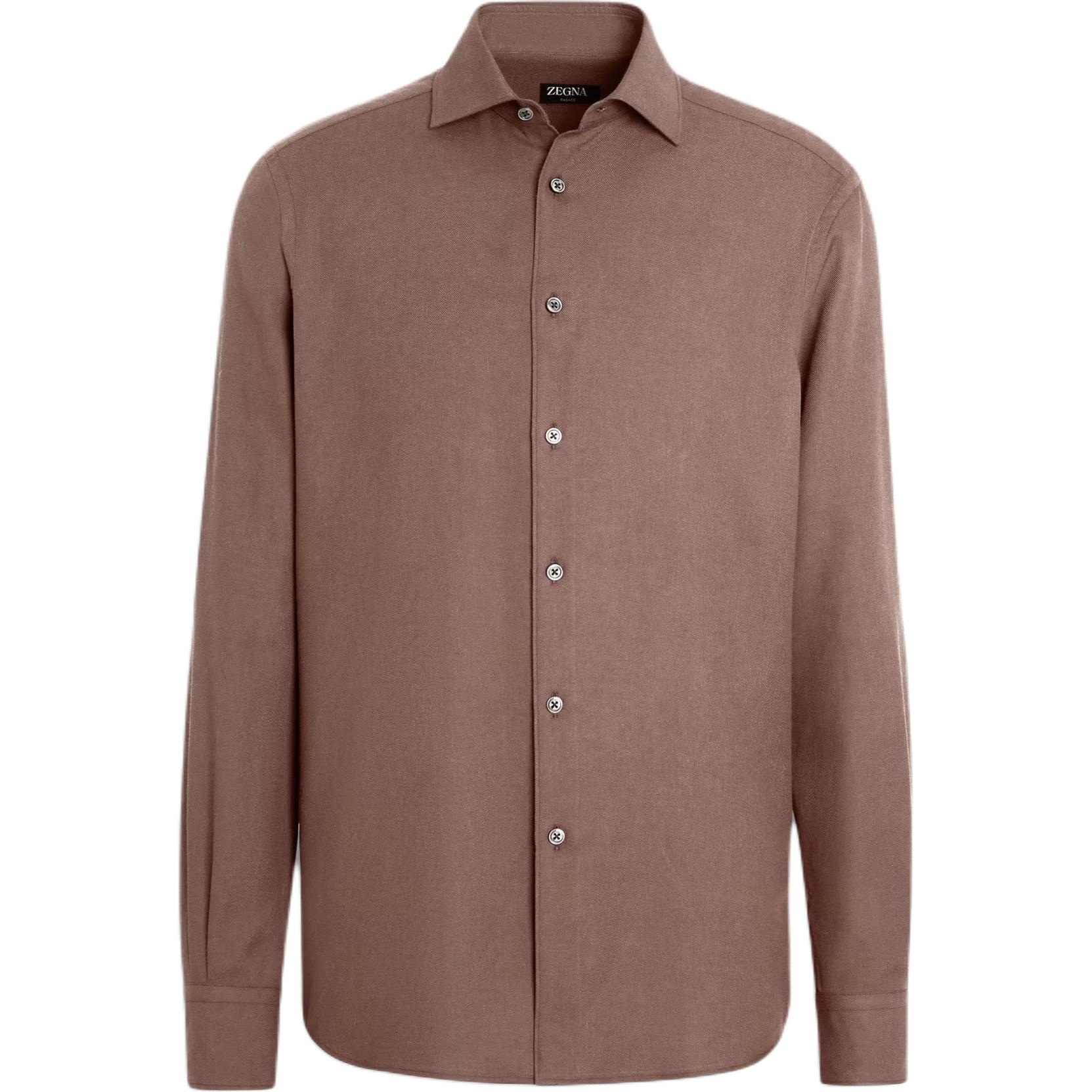 

Рубашка Zegna Cashco Ermenegildo Zegna, коричневый