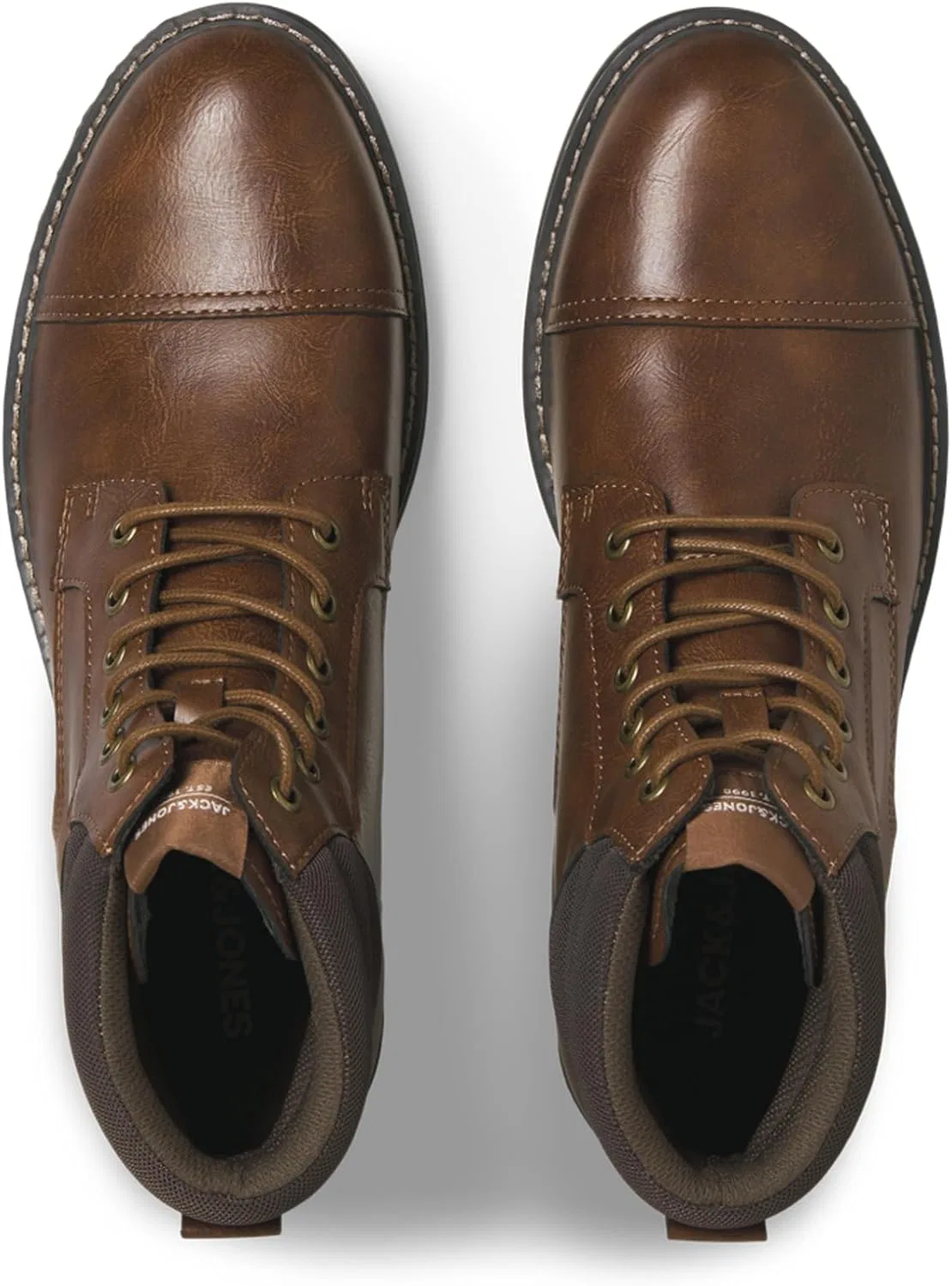 Мужские ботинки JACK & JONES Jfwdewsbury из искусственной кожи, Brown — фото 3