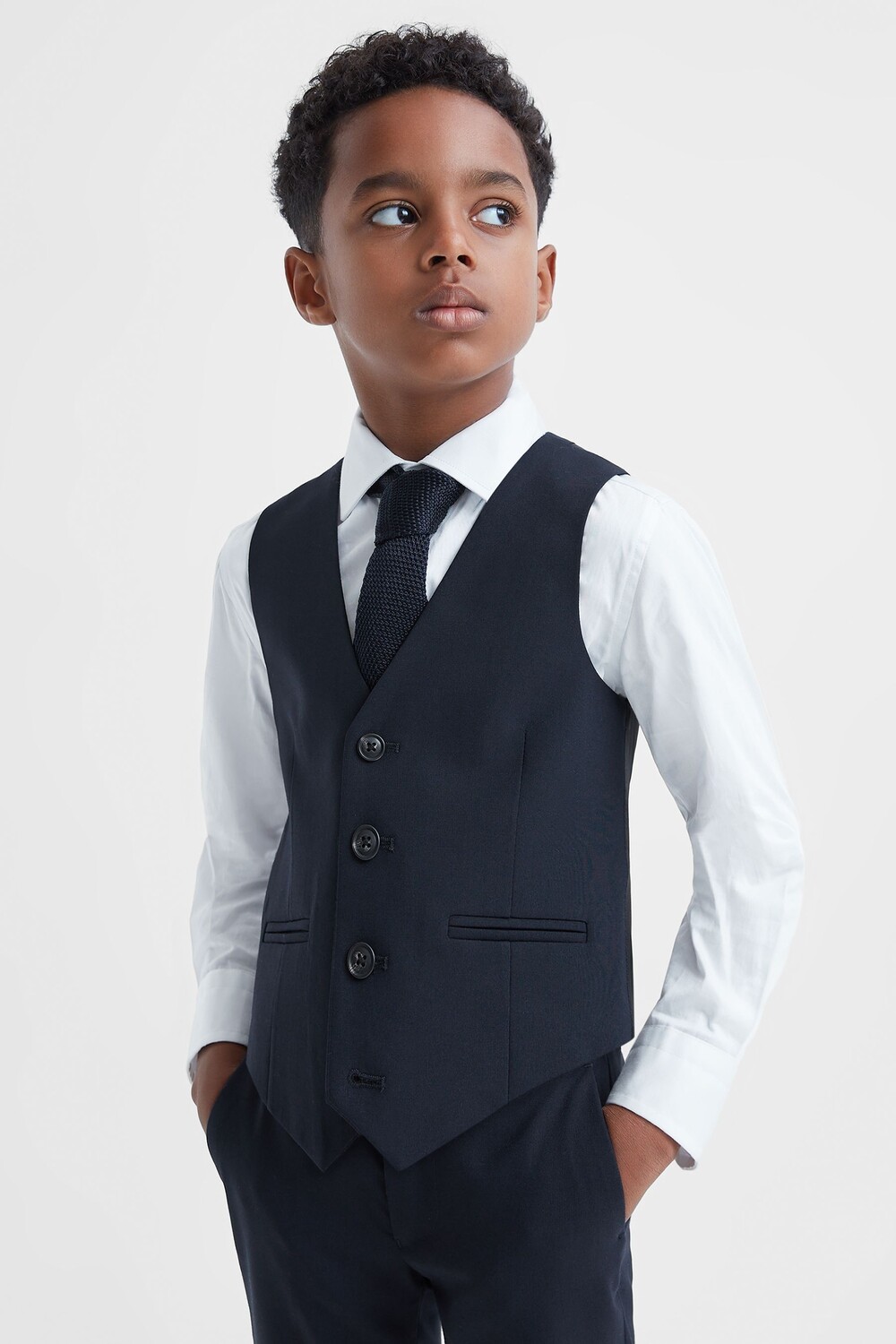 

Жилет Hope из смесовой шерсти Reiss, синий