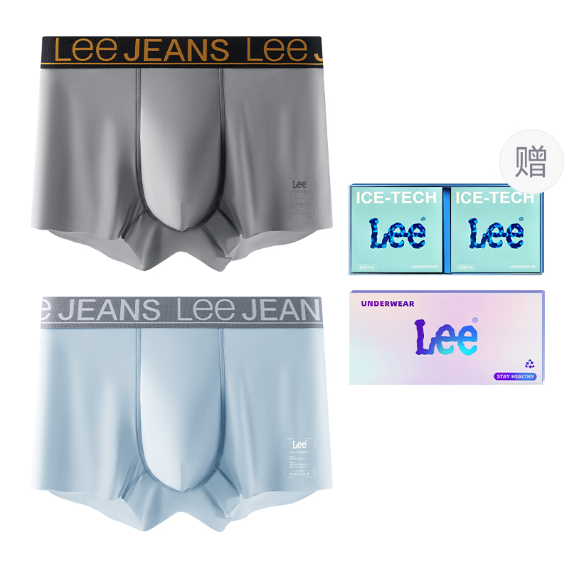 

Классические 101 трусы мужские подарочный набор из 2 полосок Lee, синий