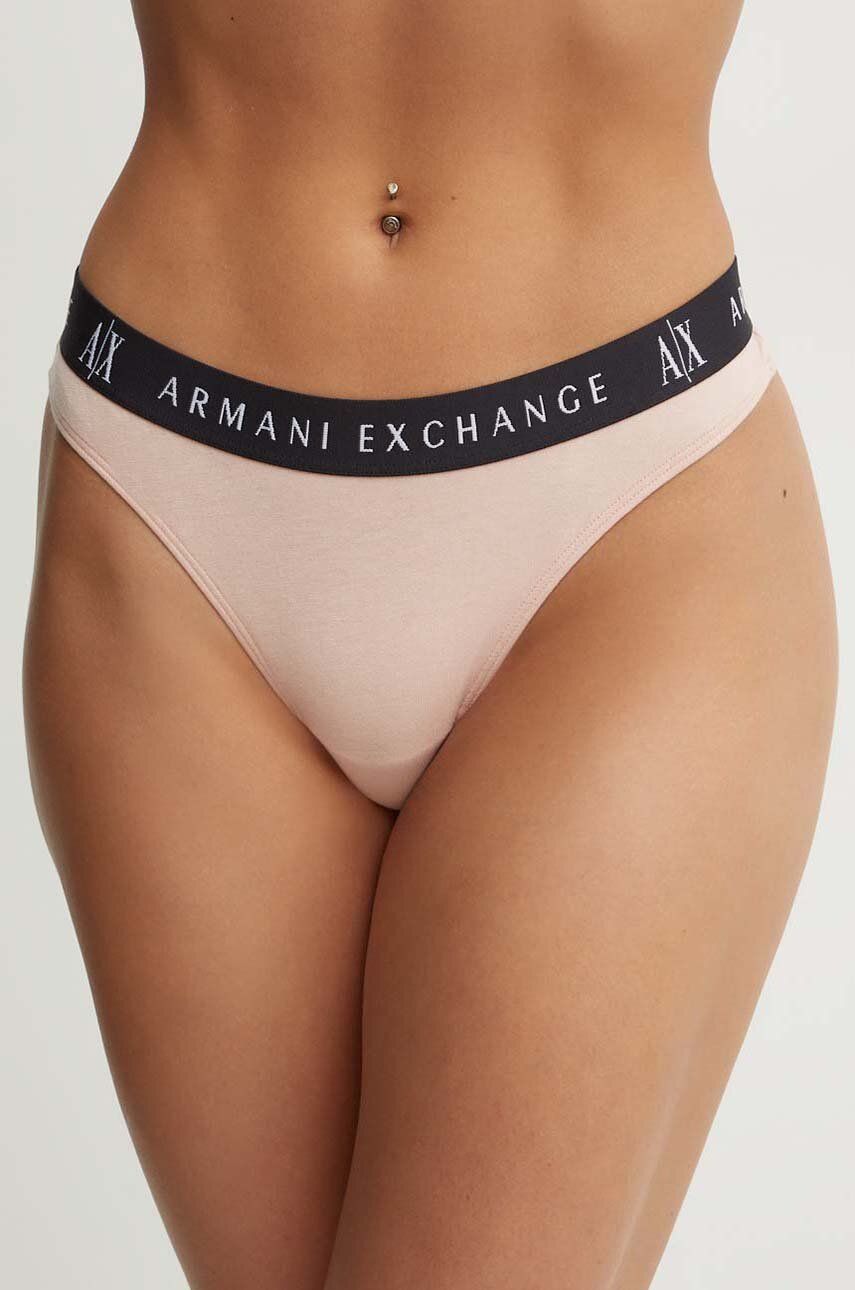 

Бразильские трусы Armani Exchange, бежевый