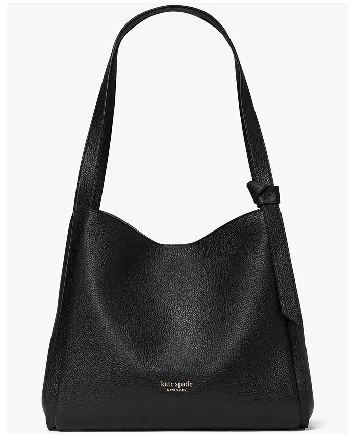 

Большая сумка на плечо Knott из шагреневой кожи Kate Spade New York, черный