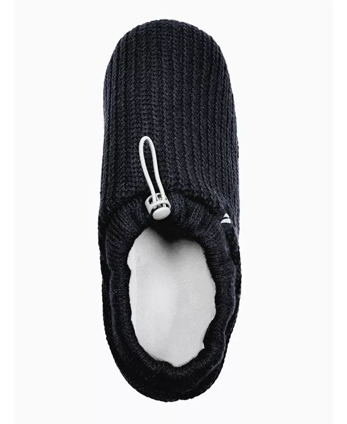 Мужские тапочки Noah Rib Knit с завязками на шнурке Heat Holders, черный — фото 3