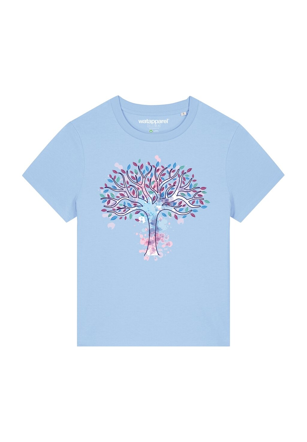 

Футболка с принтом TREE OF LIFE watapparel, светло-голубой