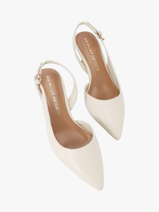 Туфли-лодочки на кошачьем каблуке aria low2 KG Kurt Geiger, цвет Natural Putty — фото 3