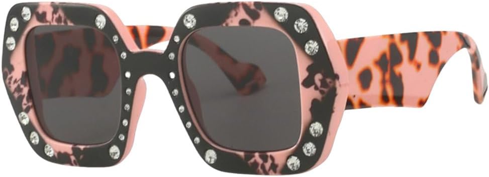 

Модные солнцезащитные очки класса люкс для женщин и мужчин, ретро-очки с бриллиантовой инкрустацией, мужские трендовые очки в крупной оправе для путешествий LVTFCO, C6 Pink Daimao Black