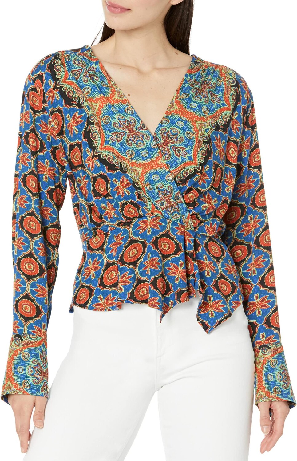 

Топ "Влюбляюсь в тебя" Free People, цвет Blue Combo