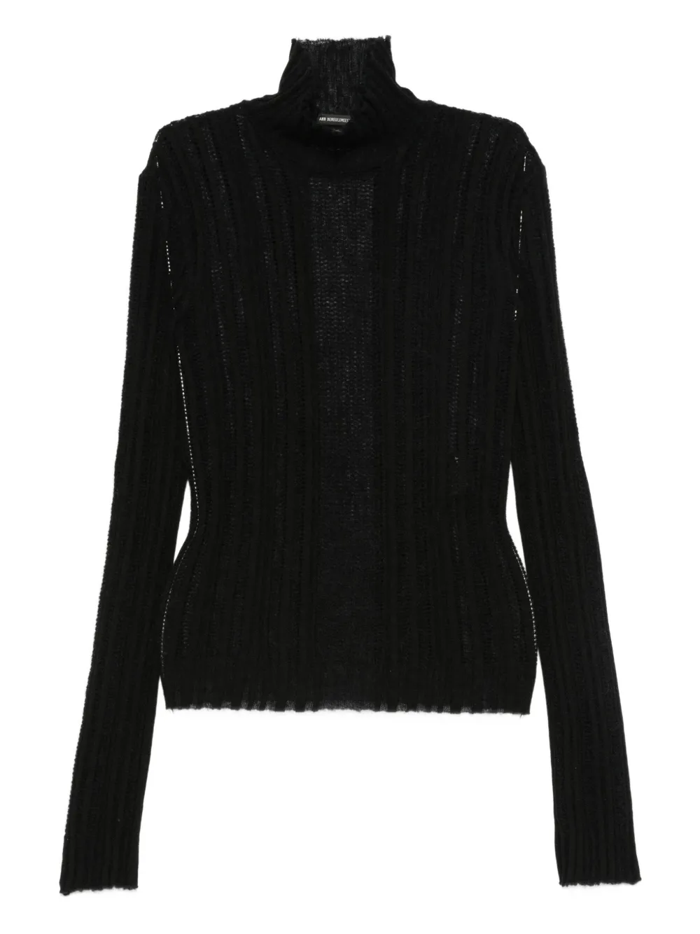 

Водолазка в рубчик Ann Demeulemeester, черный
