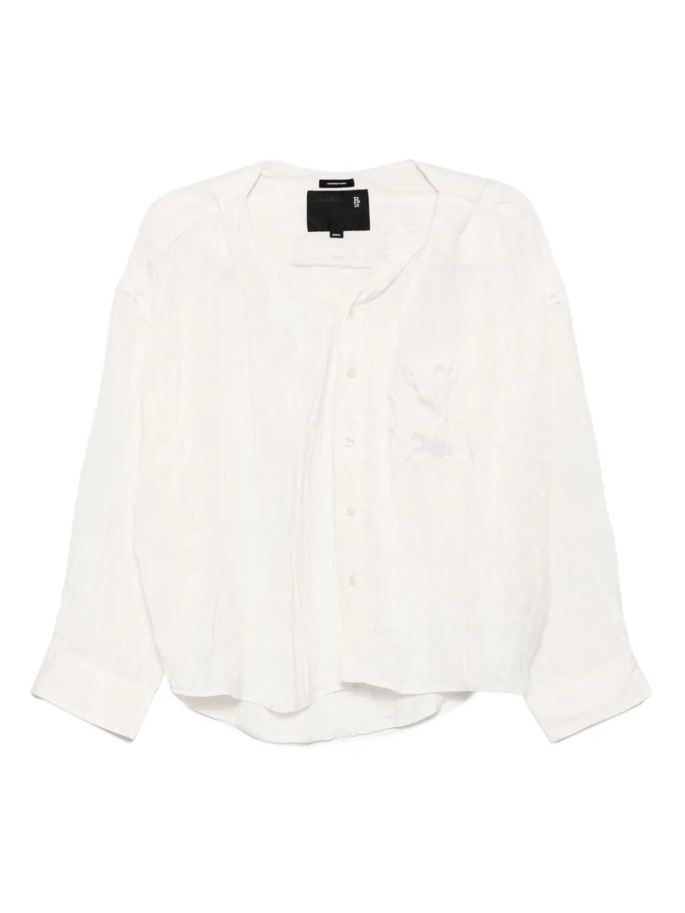 

Рубашка с закрученным воротником R13, белый