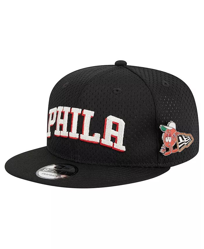 

Мужская черная бейсболка Philadelphia 76ers Post-Up Pin Mesh 9FIFTY Snapback New Era