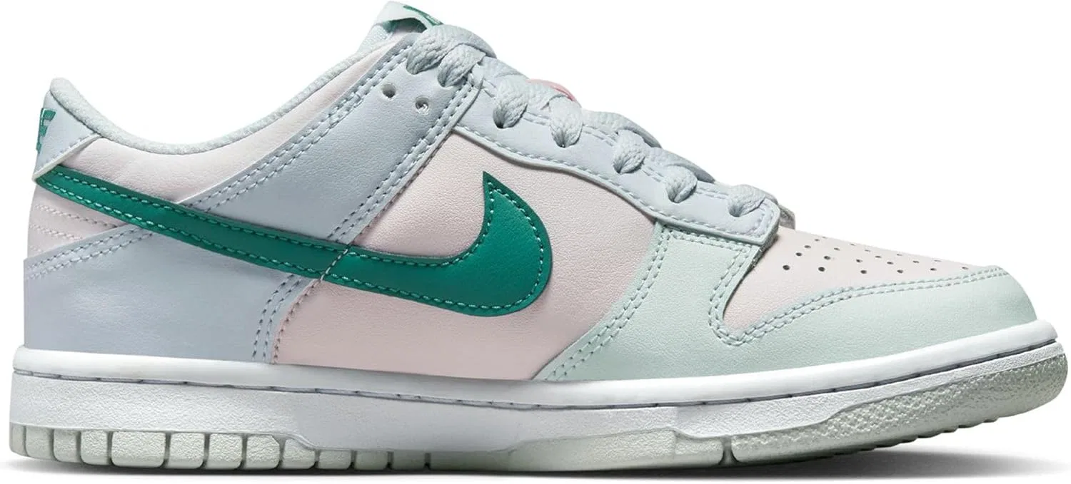 Кроссовки Nike Dunk Low для мальчиков, Football Grey/Teal Metallic — фото 2