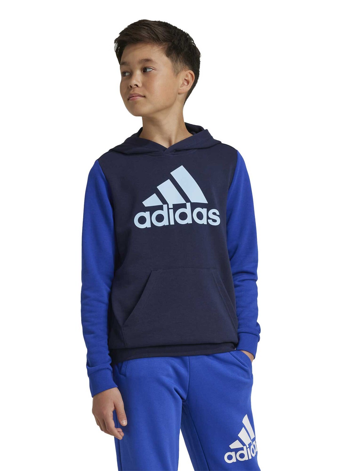 

Толстовка Adidas Sportswear Junior Essentials Big Logo Colorblock, синий