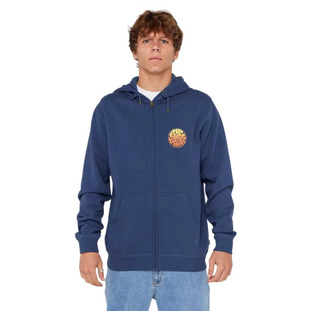 

Толстовка Rip Curl Wettie Passage Icon full zip, синий