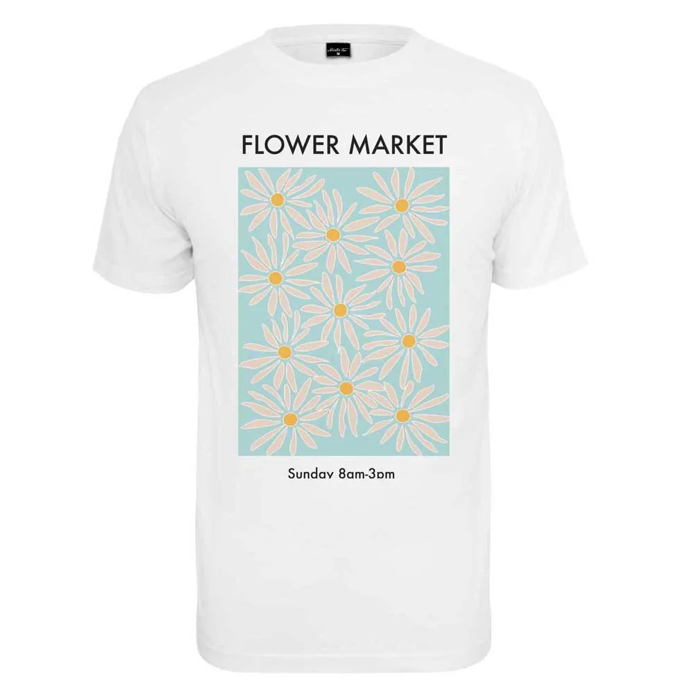 

Футболка с коротким рукавом Mister Tee Flower Market, белый