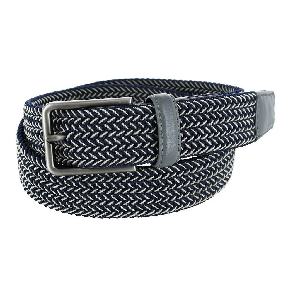 

Мужской двухцветный эластичный ремень Greg Norman, цвет Black And Grey