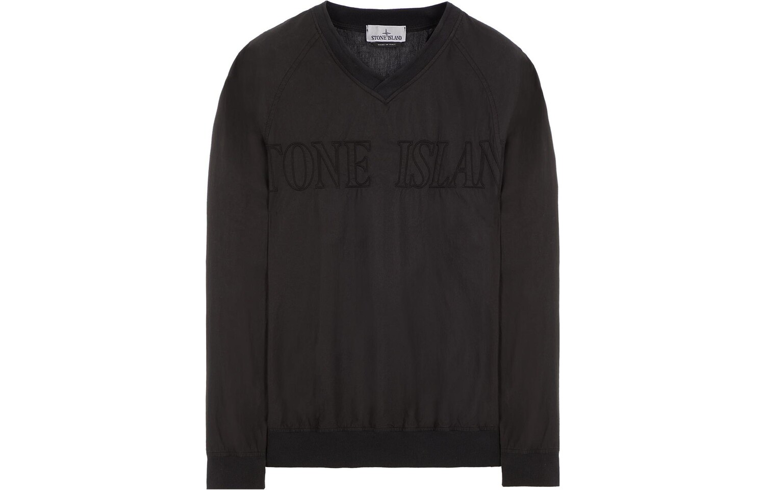 

Толстовка мужская Stone Island с вышивкой логотипа, черный
