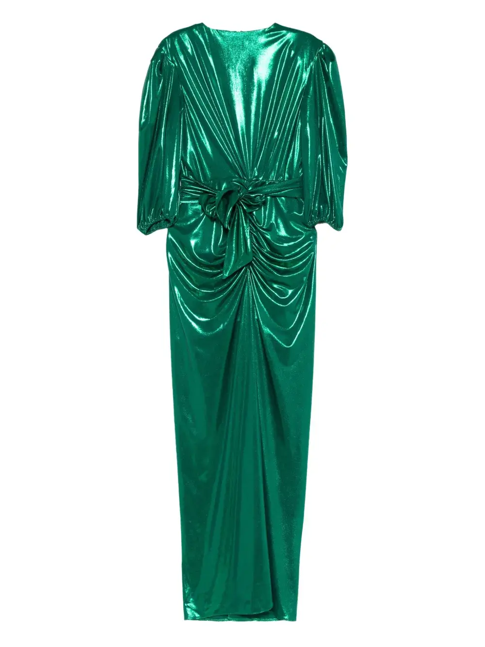 

Платье Mae с драпировкой и рукавами "буф" MIAU by Clara Rotescu, зеленый