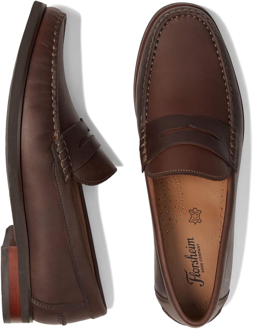

Лоферы Berkley Flex Penny Loafer Florsheim, цвет Brown Crazy Horse