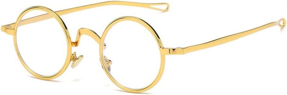 

Ретро металлические круглые панк поляризованные солнцезащитные очки для женщин с прозрачными линзами, оправа для мужчин, солнцезащитные очки UV400 SKFGNX, Golden Clear