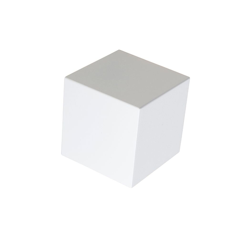 

QAZQA - Дизайн современный настенный светильник белый - Cube I гостиная I спальня - алюминиевый куб - светодиод подходит G9