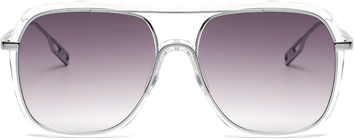 

Крупные квадратные солнцезащитные очки для женщин, модные солнцезащитные очки для мужчин, панк-очки, трендовые женские очки с защитой от УФ-излучения UV400 mincl, Gray