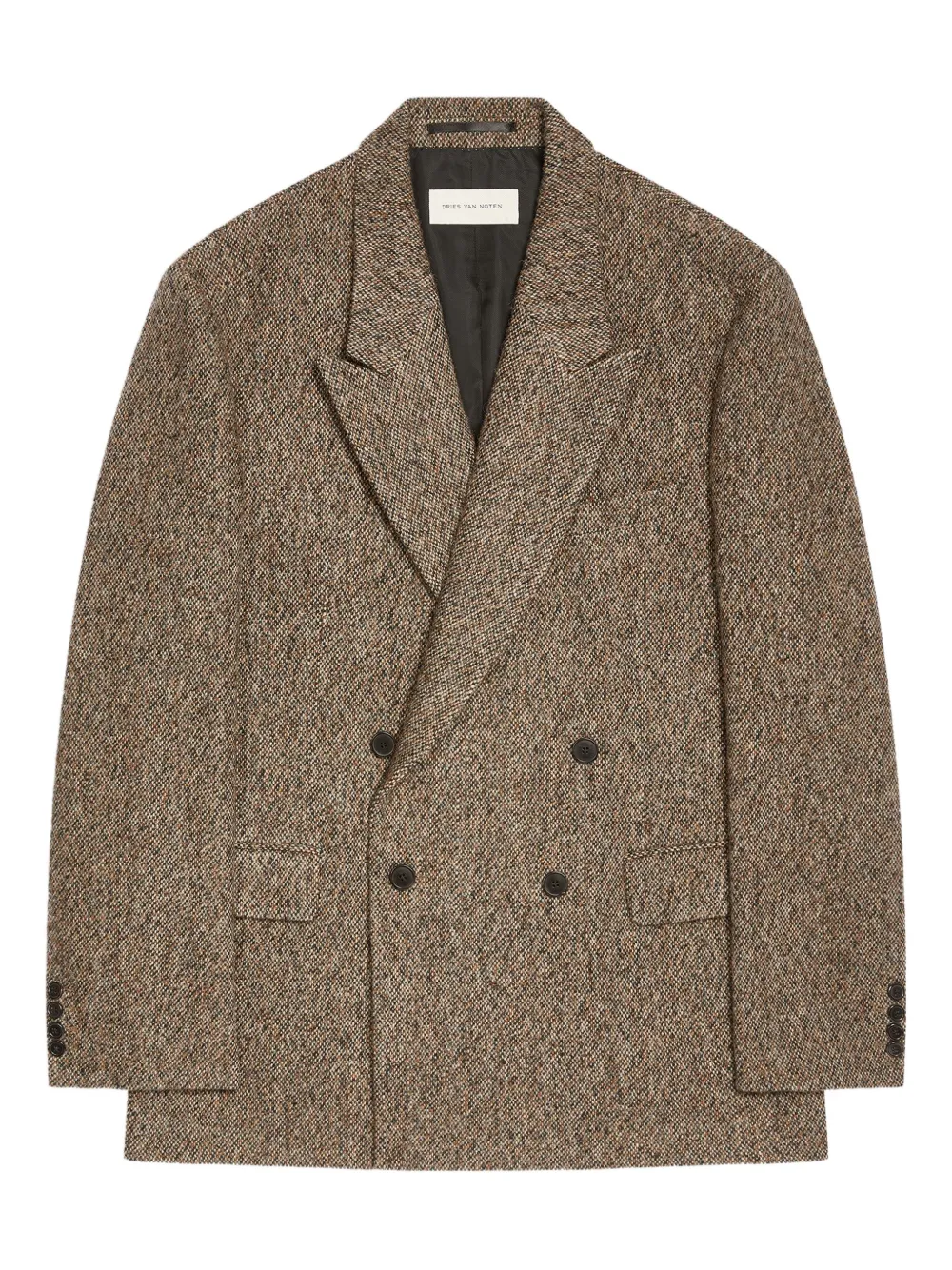 

Двубортный пиджак DRIES VAN NOTEN, коричневый