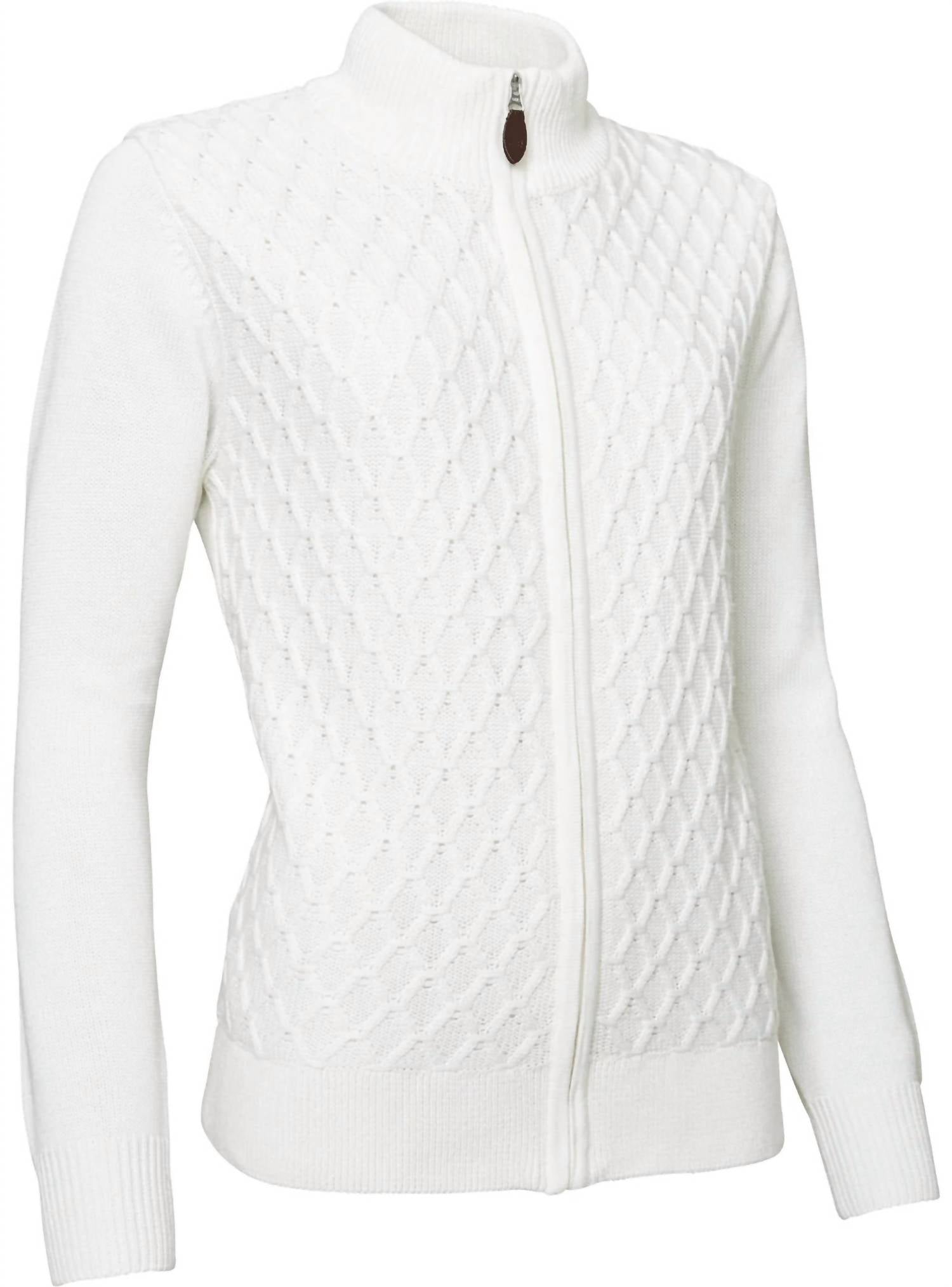 

Женский вязаный кардиган Avondale в цвете Vanilla Abacus Sportswear US