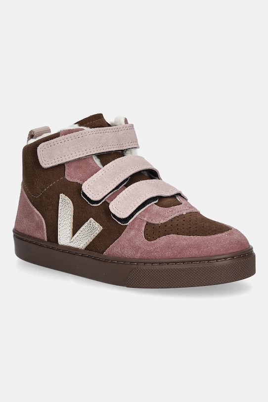 

Детские зимние замшевые ботинки Small V-10 Mid Winter Veja, розовый