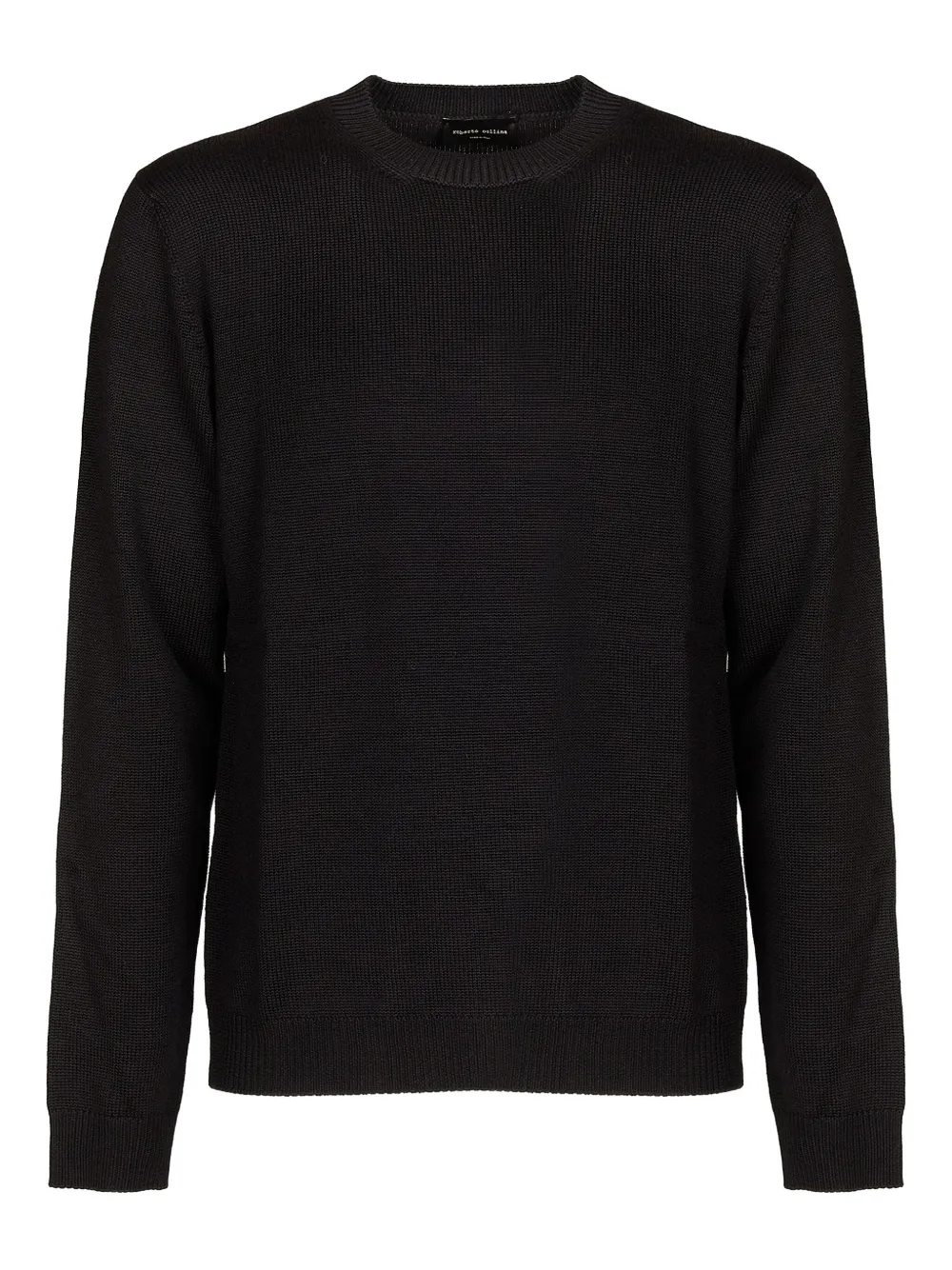 

Свитер с круглым вырезом Roberto Collina, черный