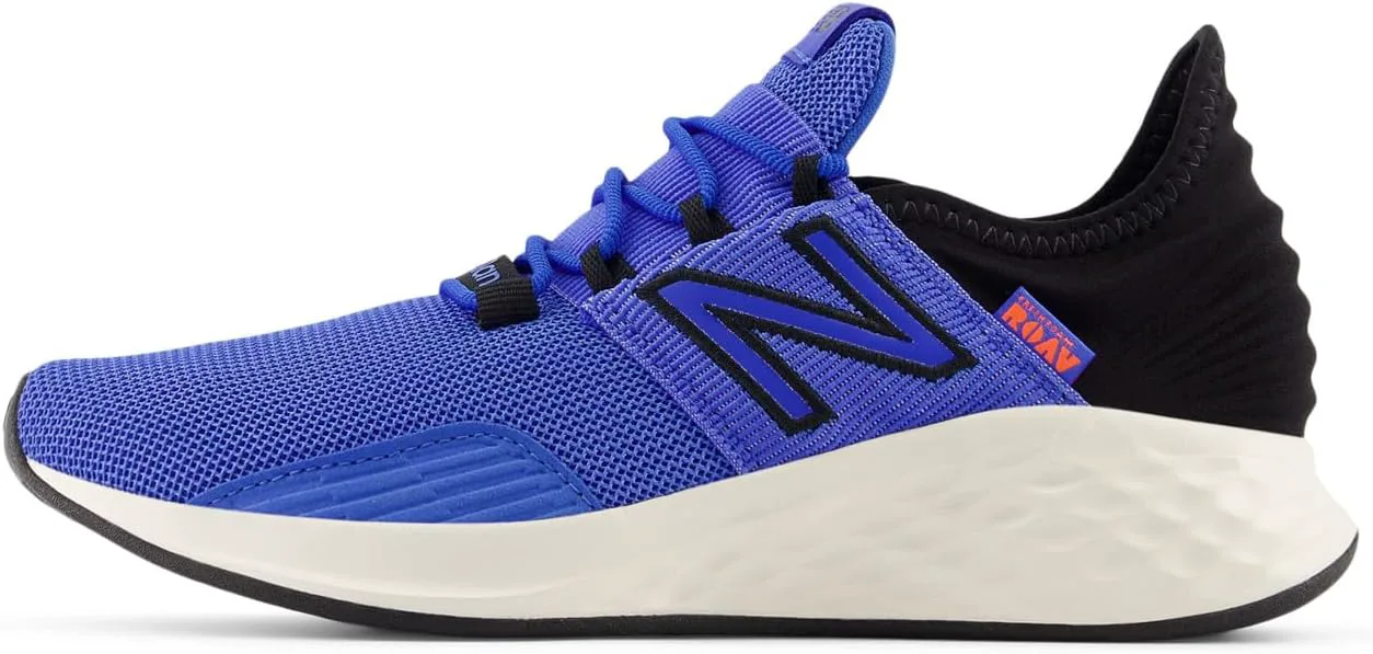 Кроссовки New Balance Kids Fresh Foam Roav V1 на шнуровке, синий/черный — фото 2