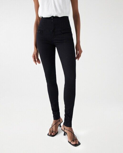 

Женские джинсы скинни с высокой талией Diva Salsa Jeans, черный