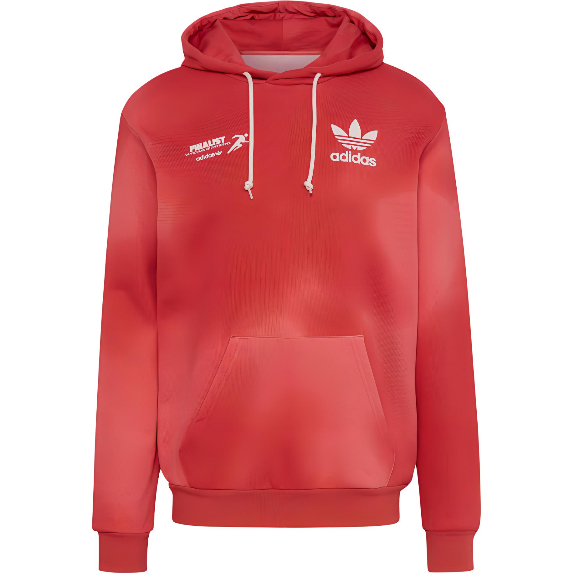Adidas Мужская толстовка GRAPHICS MELLOW RIDE CLUB, ярко-розовый, красный, неоновый/желтый, белый — фото 3