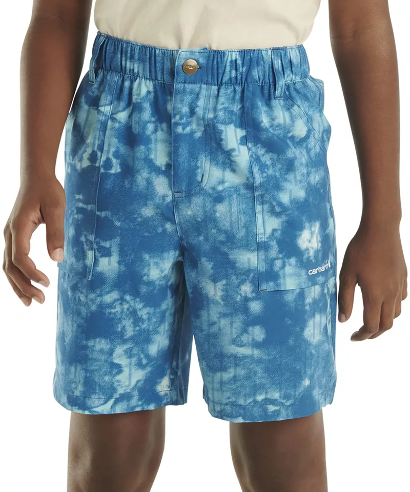 

Легкие шорты Carhartt для мальчиков с эластичным поясом, цвет Deep Lagoon