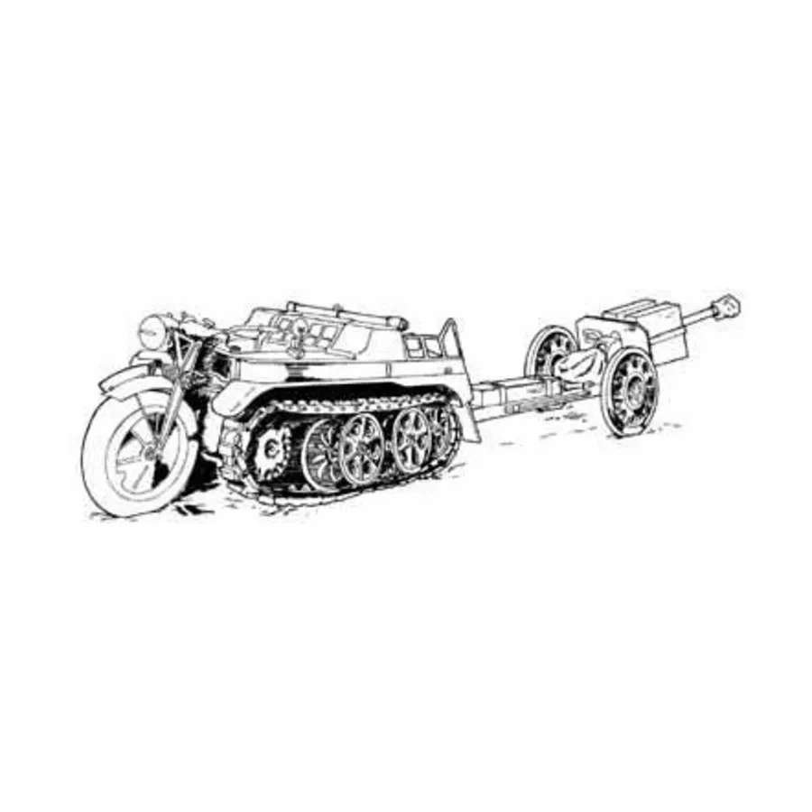 

Sd.Kfz.2 Kleines Kettenkrad с Пуппхеном, Dragon Models - '39 to '45 Series - Germany (1:35)