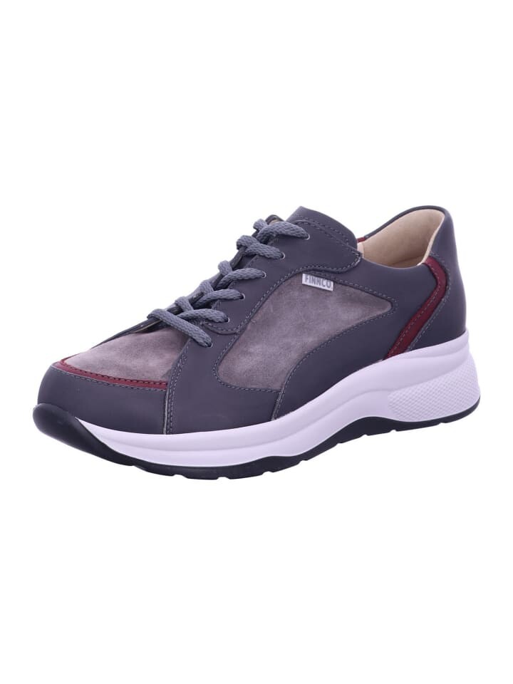 Элегантные туфли на шнуровке Finn Comfort, цвет anthracite/bordo/car